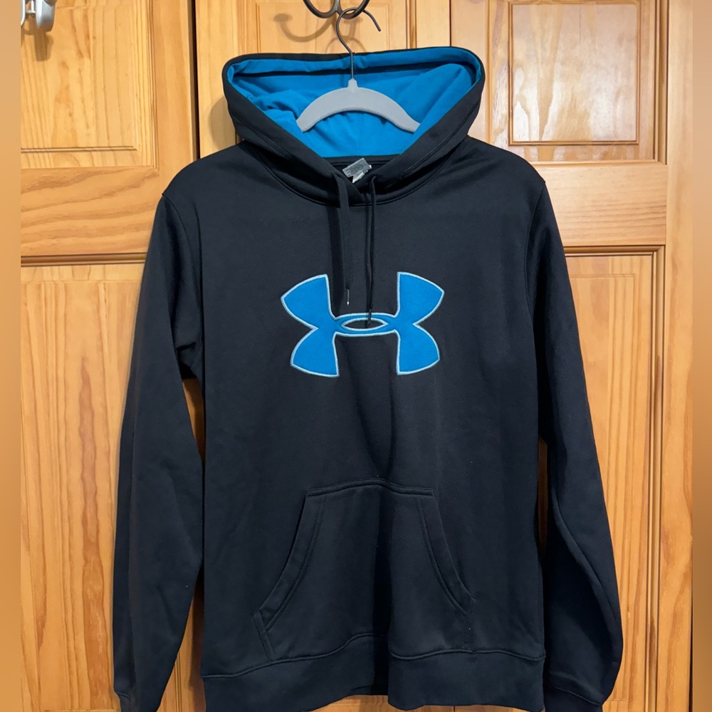 Under Armour Women’s Black Hoodie with Blue Logo